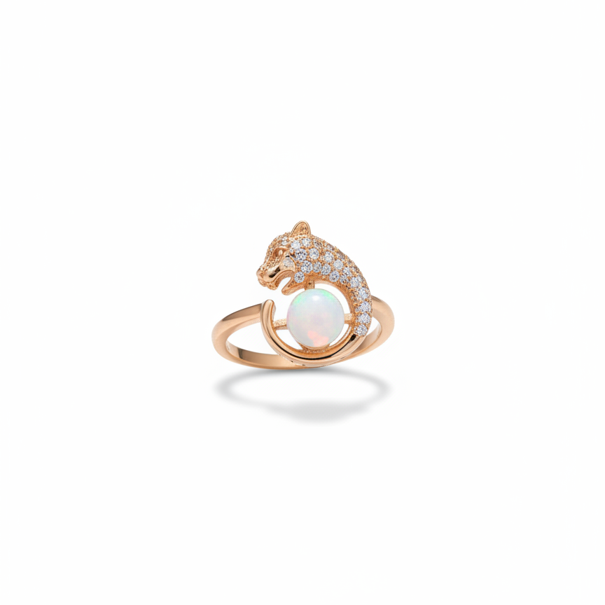 Celestial Panther Opal Ring