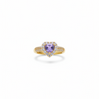 Amora Heart Halo Ring