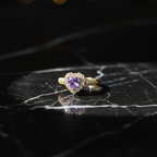 Amora Heart Halo Ring