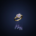 Amora Heart Halo Ring