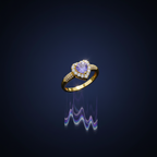Amora Heart Halo Ring