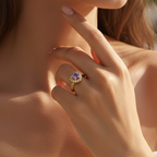 Amora Heart Halo Ring