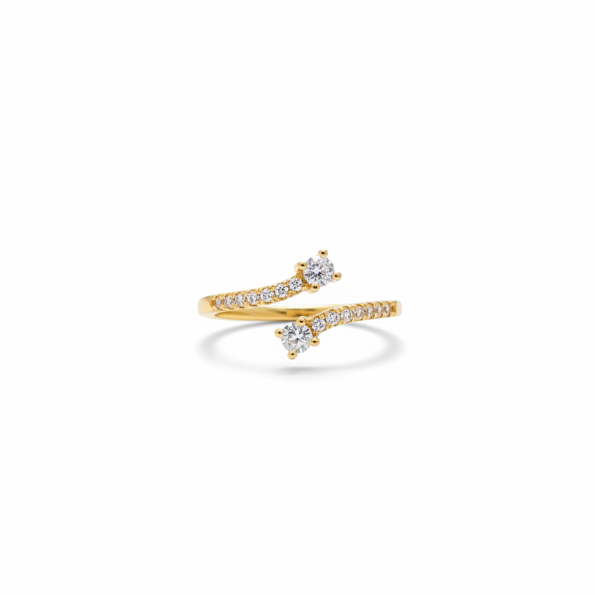 Eterna Twin Spark Wrap Ring