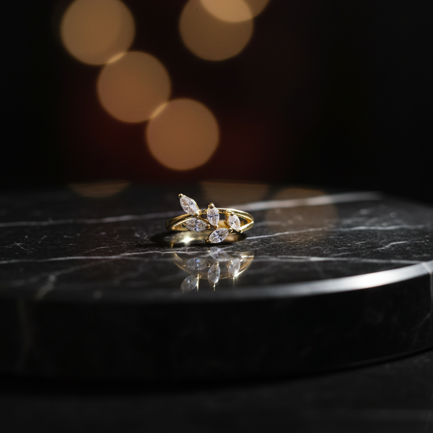 Aurora Vine Spark Ring