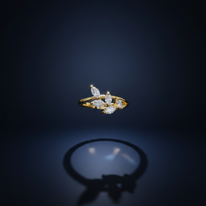 Aurora Vine Spark Ring